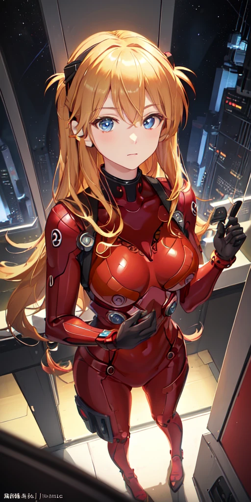 (俯瞰figure),Dynamic Angle,Super detailed, figure, close, Straight, One girl, Bite、Erect nipples、attacked by hand、Melting clothes ((Soryu Asuka Langley, Interface Headset, A tight-fitting red bodysuit that barely fits her size:1.4, blonde)),Her eyes shone like dream-like stars,(Glowing Eyes:1.233),(Beautiful and detailed:1.1),(Expressionless,Mouth closed),(Are standing), (In a white spaceship、Mechanic room with tools and spaceship window), (night:1.2),dream-like, [[Delicate fingers and hands:0.55]::0.85],(Finger details),