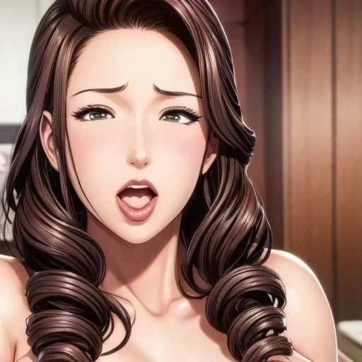 score_9, score_8_up,score_7_up, score_6_up,source_anime, BREAK uncensored, official art, official style,anime_screencap , anime coloring ,dbj , qqx, cch, [[zjw]] , k10uk4,1girl,hair bun, brown hair, ,brown eyes , large breasts , nude, naked , nervous,full face blush ,(((saliva))), from side, side view , side fellatio, (((deepthroat))) , (((vacuum))), (((motion lines))), (((motion blur))) , oral sex, blowjob, penis inside the mouth , bedroom , 1boy, (((Dark-skinned man))) , (((Muscular man))), (((ugly man))) , (((Size difference))), (((father and daughter))) , riding cock, huge cock, muscular cock, wide cock, fat cock
