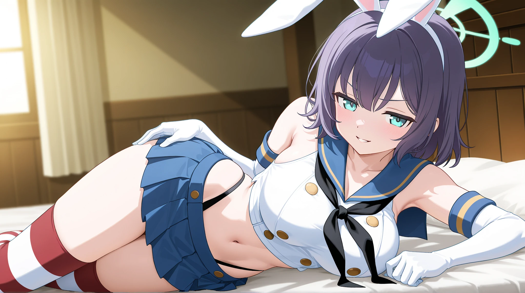 mononobe no futo, One Girl, Long sleeve, Sleeves edged with ribbon, Gray Hair, blue eyes, Proud face,
Underbust, Medium Chest, Spread your legs,Butt,Thighs,Plump,milk,Underarm,On all fours