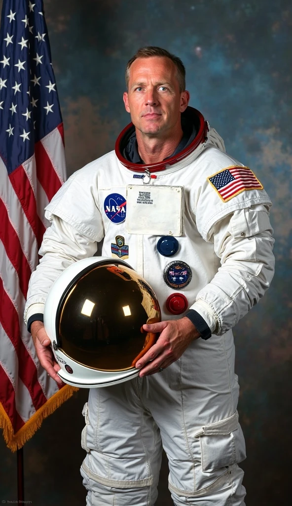 josh hawley <lora:senate_049_josh_hawley:0.65> , face closeup, face focus, shirt, formal, suit, collared shirt, white shirt, jacket,
Wearing a classic astronaut suit, floating in space with Earth visible in the background,
best quality, masterpiece, HDR, professional, studio quality, highres,