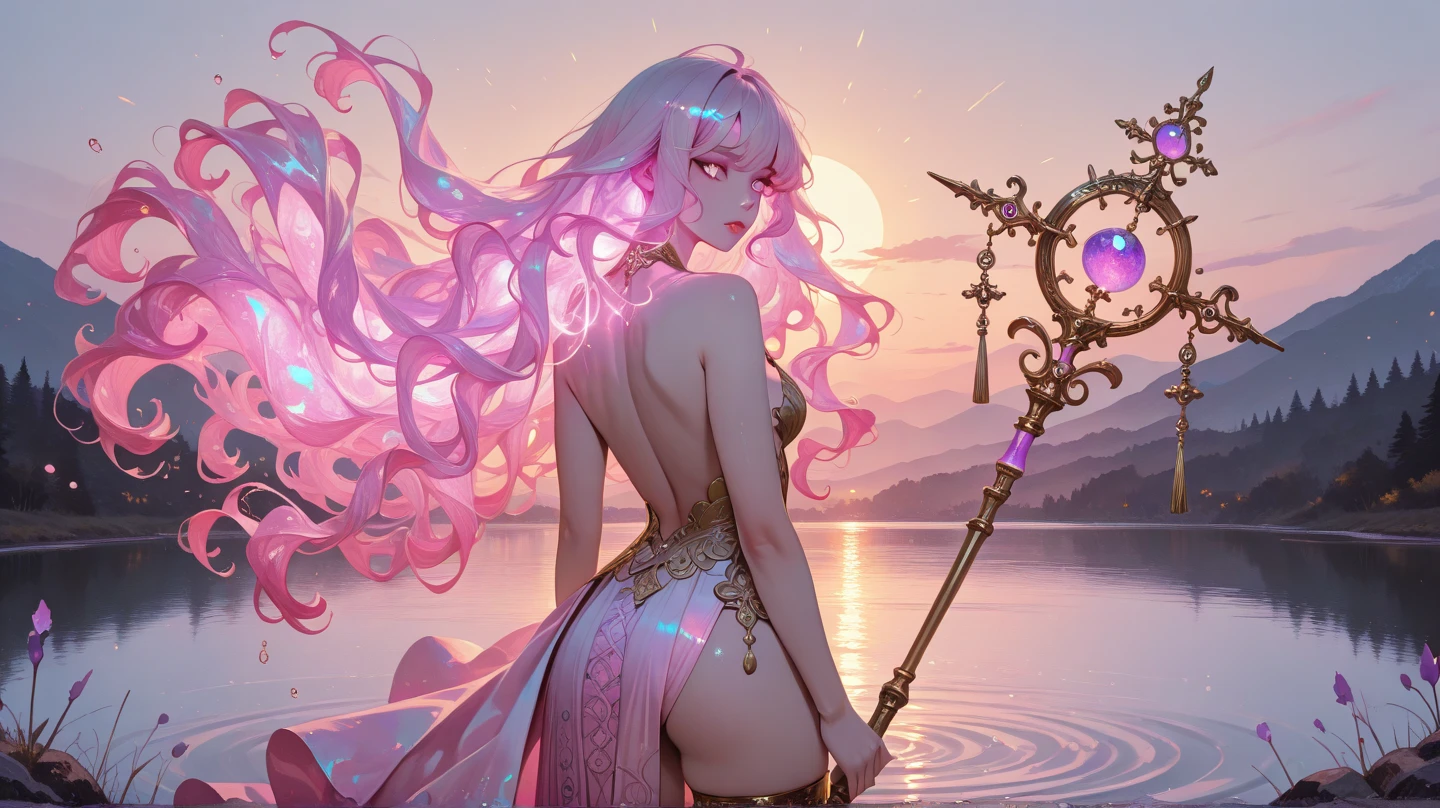 (master piece, premier quality, beste-Qualit, art officiel, beautiful and aesthetic:1.2), Extreme detailed, 2 sexy demons, 1 fille, gros seins,, (very long horns:1.6), flammes autour, corps brillant, sexy, corps sexy, colourfull, as detailed as possible, cold light,portrait