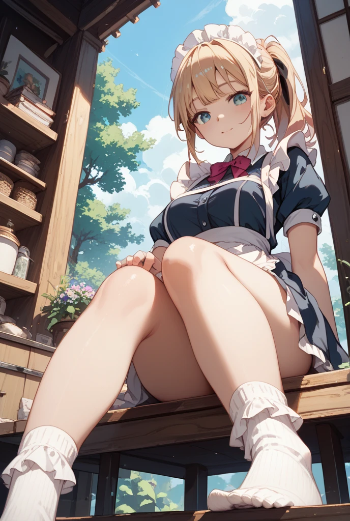 (perky chest:1.2), (pointed chest:1.2),(((Black Tunic:1.3))),(((cakes and bread in the basket),Cute and beautiful girl,Cute round face,Cute smile,with blush cheeks,Red Lip,a girl 22 years old, nsfw:1.2, beautiful body:1.3), shinny skin, BREAK, ((alice in the wonderland:1.3, cute, kawaii, lovely, funny, a girl falling down from sky:1.3, girl flying in sky:1.2, girl floating in air:1.3, rolling upskirt by wind:1.5, (with sparkling eyes and a contagious smile),open mouth, Looking at Viewer, surprised, putting hands on crotch over the skirts:1.35)), BREAK, ((floating things as follows:1.3, PlayingCards, Trump, tea cup, tea pot, tea spoons, pocket watch:1.3, lip sticks, candies:1.2, cookies, jam bottles, classical door_keys)), ((long purply_Blue dress :1.5, wearing long flaired skirt:1.3, the skirt is blowing:1.3, cute White Apron, black stockingedium long platinum-blonde hair:1.2, twin tail hair:1.6, tied hair with a large ribbon), (Blue eyes, bright pupils with highlights, detailed eyes), (lying down on your back:0.7, spreading legs with rising up straight:0.7), sexy posture, fantastic colorful art, (fantasy art:1.2, wondered images), ((correct anatomy:1.5, perfect anatomy:1.3, correct hand, small foot:1.2)),