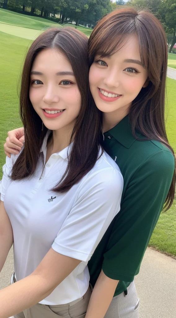（RAW photogr，超高分辨率，tmasterpiece，best qualtiy：1.4），Complicated details，2 20 year old Korean girl，Wear a loose black T-shirt and skinny jeans，Stand on the grass and take pictures，hugs，Intimate relationships，Detailed meadow，A sweet smile on a small face，The face and skin are pink and fair，Ultra-realistic facial details，Playful and coquettish pose，The calves are straight and slender:1.5，Wear high-end branded colorful travel shoes:1.5，eventide，warm color，Broad lighting，naturalshadow，taking a full body photo:1.8