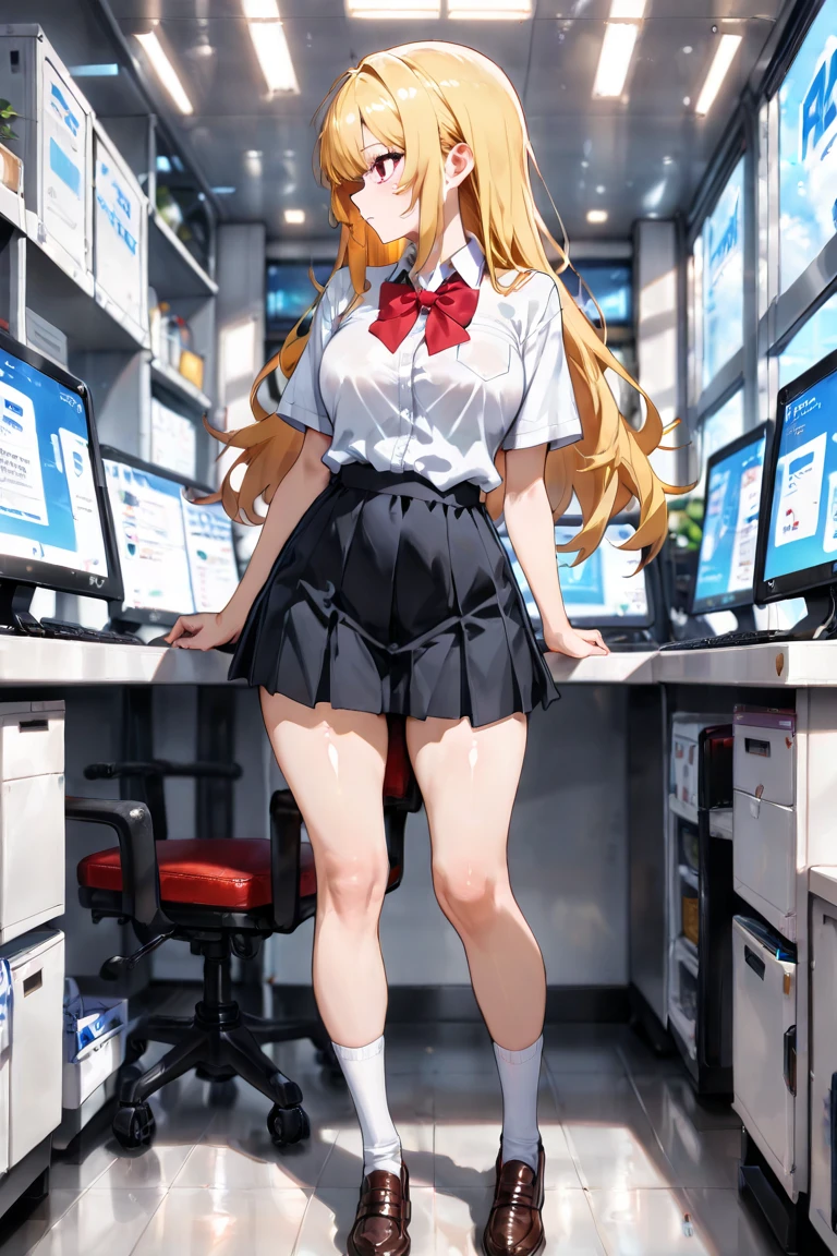 （Name Girl）， （（（best qualtiy））， （super detailing）， 1 rapariga， Blonde Straight Hair， schools， ‎Classroom， Open the legs， Blue White Panties， 15year old， lean legs， 校服， a skirt， nipple piercing， 耳Nipple Ring， Stud earrings are pierced earrings， a black choker， Loose tie， sockes， Serafuk， Neckpa， Sailor collar， pleatedskirt， White socks， a black skirt， a black skirt， short- sleeved，The shirt，white shirt，Black sailor collar，Blue scarf，Beaded bracelet，Clench your wrists，long fingernails，with her mouth open，ssmile，By bangs，little breast，，perfect hand，Hand details，fixed fingers，（cum on breast：1.4）Looking_Al_peeping at the viewer，high high quality，rich details​，Perfect image quality，
