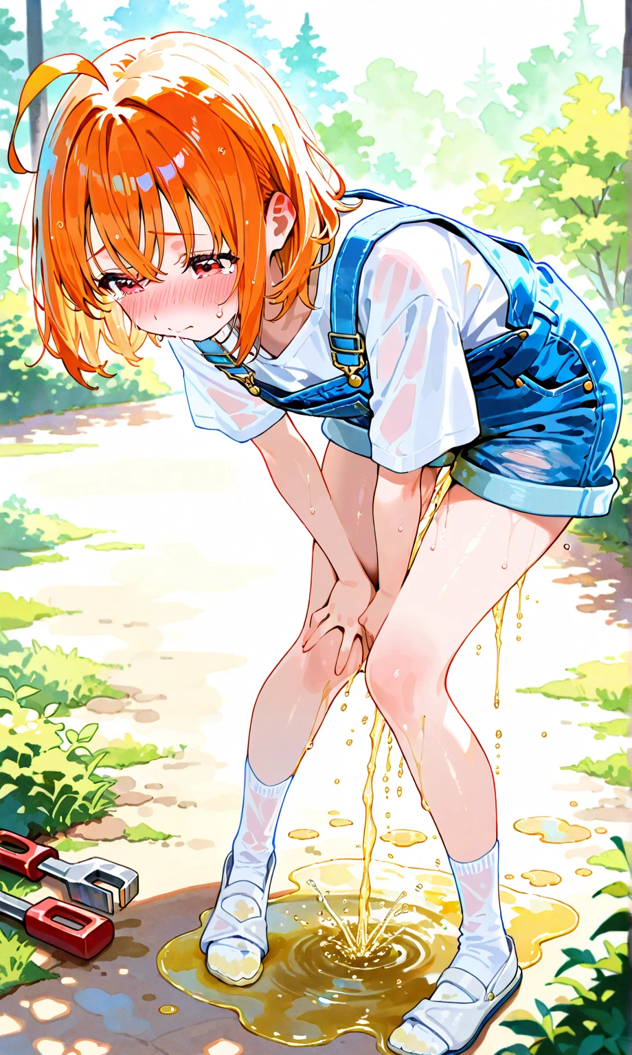 , tall, tall, Small breasts, Small breasts, Small breasts, Hijiri Ageha, brown hair, long hair, purple eyes,
pink shirt, off-shoulder shirt, puffy short sleeves, denim shorts
pink hoodie, pink jacket, pink skirt, open vagina, open vagina, open vagina, Embarrassed, Opening his mouth happily and drooling, Squint your eyes, topless, topless, topless, Nipples are visible, Nipples are visible, Nipples are visible, Large nipples, garden,  tall, tall, Small breasts, Small breasts, Small breasts, Sit and spread your legs, open vagina, open vagina, open vagina, A thick and long purple dildo in the vagina+Clear liquid, A thick and long purple dildo in the vagina+Clear liquid, A thick and long purple dildo in the vagina+Clear liquid,  Peeing forcefully and making a puddle on the floor, Pee splashes, high quality, high detail, beautiful, 8K, Detailed face, Detailed nipples, 下からClose-up, Close-up, Close-up,