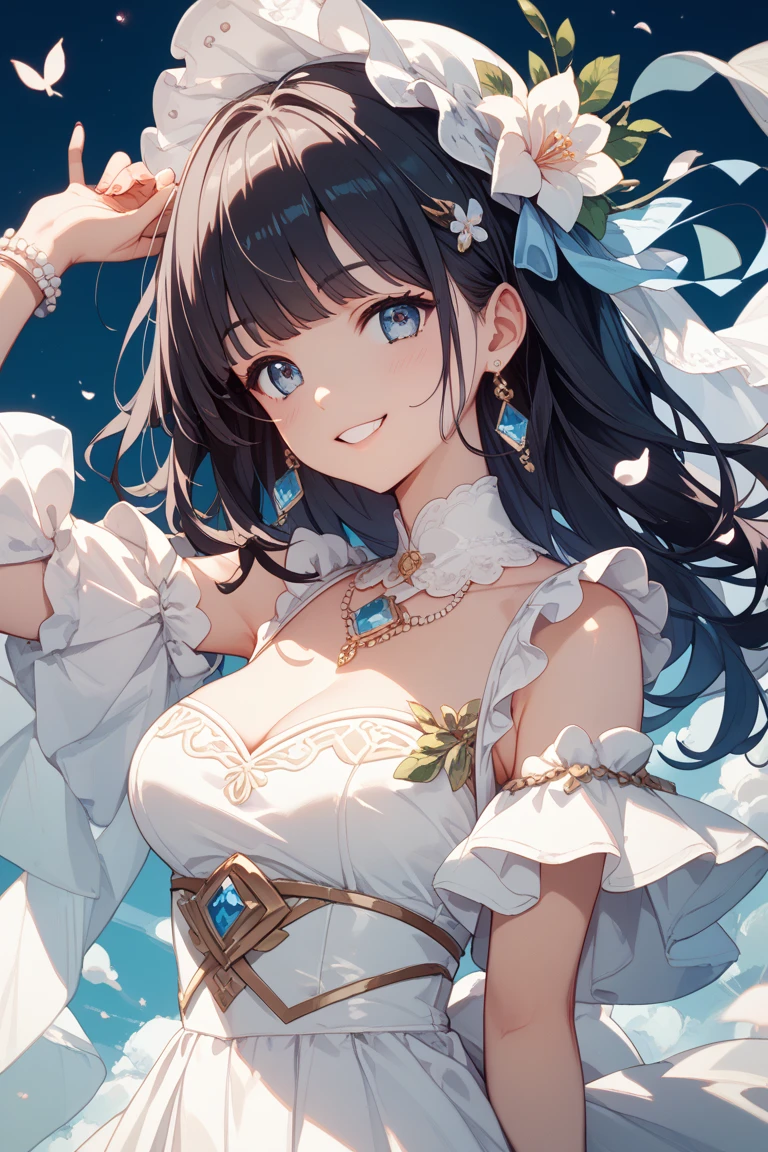 masterpiece、top-quality、detaile、hight resolution、extremely delicate and beautiful、simple background、upper body closeup、beutiful breast、Smile、multiple female、5 women、4 females、7 Women、off shoulders