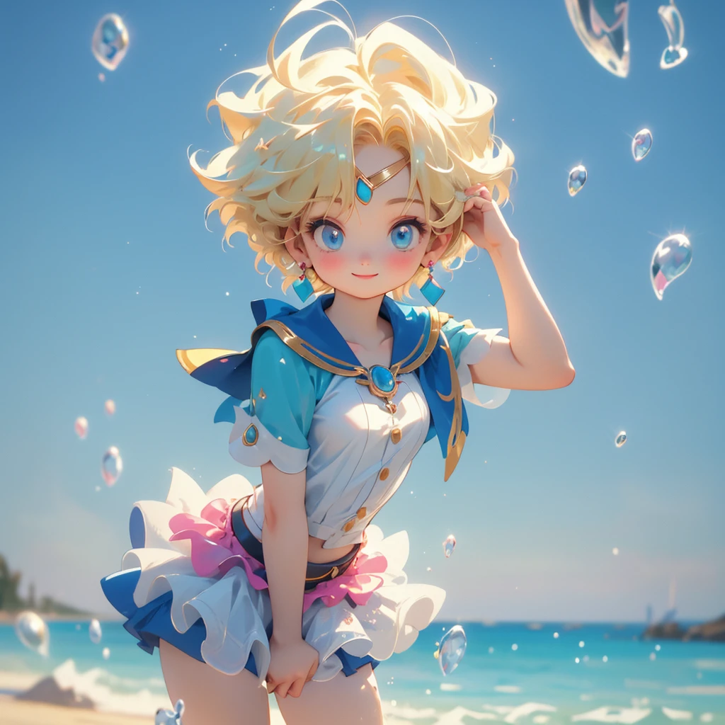 "((Innocent)) Smile, playful escapade, clockwork wonderland, joyous moments frozen in time, ((effervescent clouds)), liquid laughter, vibrant colors, whimsical tales