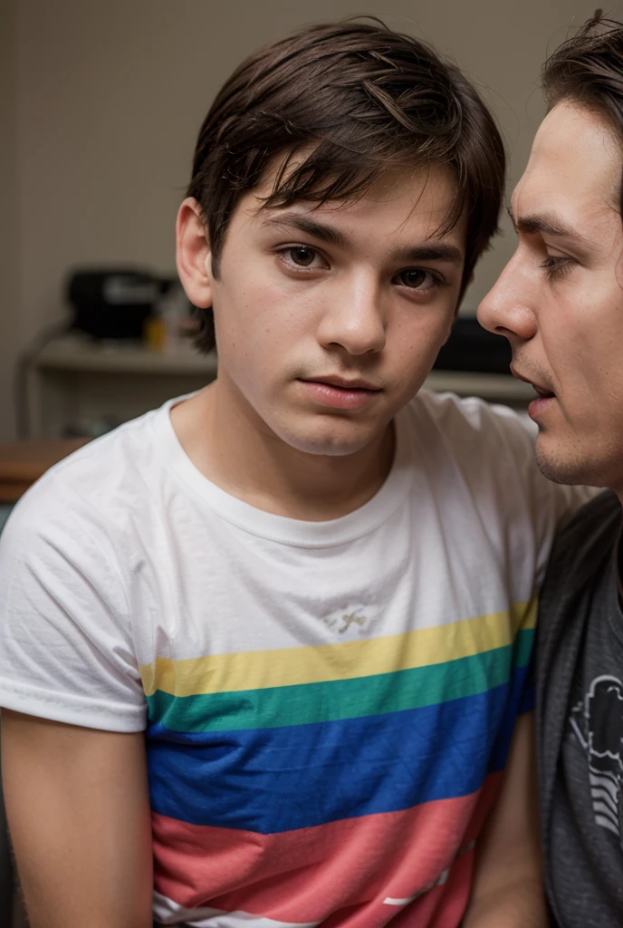mother talking to her autistic son about whether he would be cured if there was a cure for autism, he tells his mother no , because prejudice comes from other people