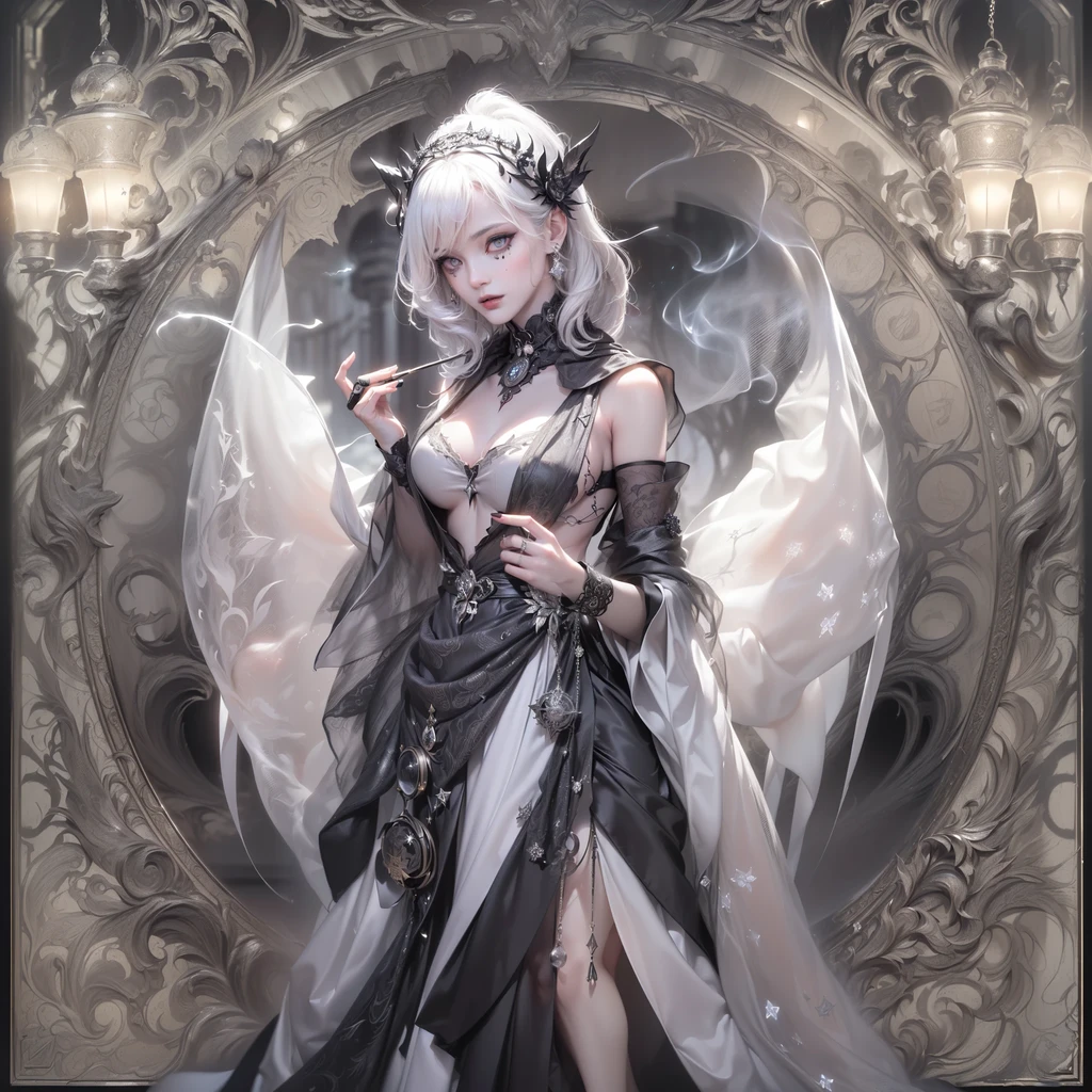 Comic storyboard, 1womanl,The beautiful,Costume dress,edgBunny,Full moon, 32K ,hyper HD, manga book