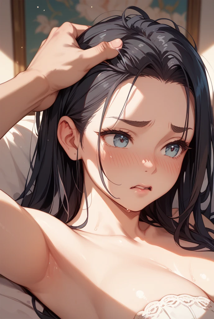 (missionary position:1.5),((1man and 1woman,having sex;1.8)),man on top,lying in bed,bird’s eye view,(cum on breasts, cum on face:1.5),bukkake,trembling,cum on body,cum on hair,creampie,pussy cum:1.4),
BREAK
(beautiful teen girl), clear face, cute teenage girls, realistic face,(absurdly cute), photo, photorealistic, highly detailed, detailed face,
(lukewarm skin:1.5),japanese idol, (masterpiece), (best quality:1.2),(ultra highres:1.0), (photorealistic:1.4),Photo taken with Canon EOS 5D Mark4 and SIGMA Art Lens 35mm F1.4 DG HSM, F1.4, ISO 200 Shutter Speed 2000, extremely perfect anatomy body parts, crotch, perfect hands,
BREAK
BREAK
(perfect face, beautiful face,perfect eyes,:0.75),
10year old, dark hair, twintail, asymmetrical bangs, straight hair, long hair, black eyes, big eyes,(drooping eyes:1.8), sharp eyebrows, (quietly, calmly:1.5), (flat chest, small breasts:2),(missionary position,1man and 1woman,having sex:1.8)),(lying in bed, bird’s eye view:1.5), (nude:1.5), sweat, (wet), naked, nude,(front shot, pov:2),(dynamic angle:1.5)(nsfw:1.2),(naked:1.5),(erect nipples,pussy line:1.5),cute, (Beaming:1.5),(spread legs;1.6),(raize both hands:1.4),wet, (sweaty:1.333),(nsfw, nipples:1.333),(under boob, areola slip:1.333),aroused, (embarrassed and blush, happy:1.6),(trembling;1.5), (perfect face, beautiful face,perfect eyes,:0.75),