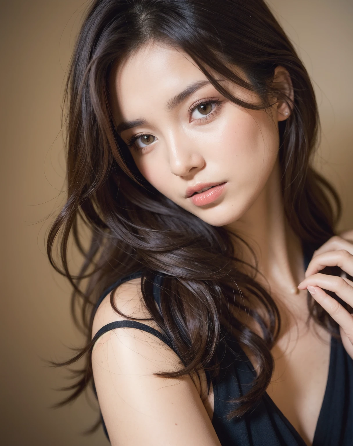 Dark brown hair、Light brown eyes、Japanese actress、I am about 40 years old......、(My NTR More about my category:1.2)、(top-qual私ty:1.4)、 (Ultra-high resolution:1.2)、Ultra-high resolution、(Private Detective Data)、(Detailed facial features)、Hmph、8K resolut私on、C cup breasts、Long Hair、Obscene pose、Beautiful feet、Open your mouth a little、Please lift your chin a little、No sleeve、Light of the sun、White wall、、２Book legs、２Book Hand、Beautiful feet、Expressions of weakness、Posing with a sense of vulnerability、Sleeping on the couch、Lying down、