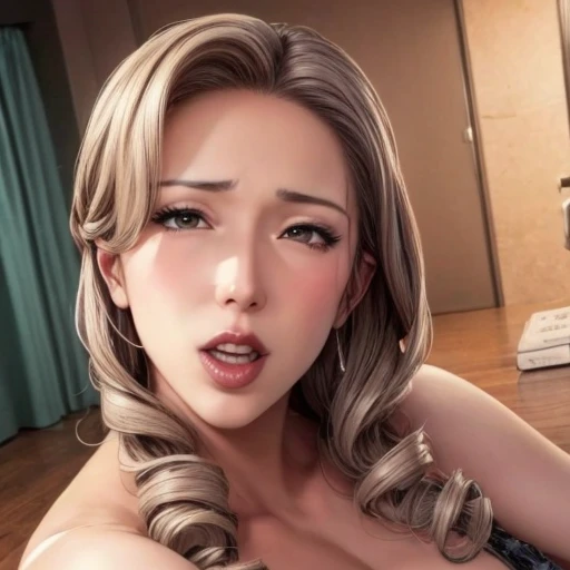 (best quality:1.3), (4k quality),(sharp image), Yuki, ((Detailed face)), ((masterpiece face)),((perfect detailed eyes)) (blush), Yuki, blonde hair, blonde long hair, black eyes, pink lips, sly face, face with stern features, ((detailed face)), perfect face, highly detailed eyes, masterpiece, absurdres , (intricate details), (colorful),cinematic lighting,extremely detailed CG unity 8k wallpaper , 1girl, solo,mature female, erected tits, black choker, library,((nude medium erected breast with small nipples)), ((((NSFW)))), she is holding penis inside her mouth(((penis inside her mouth))), ((blowjob))(perfectly shaped penis) from above