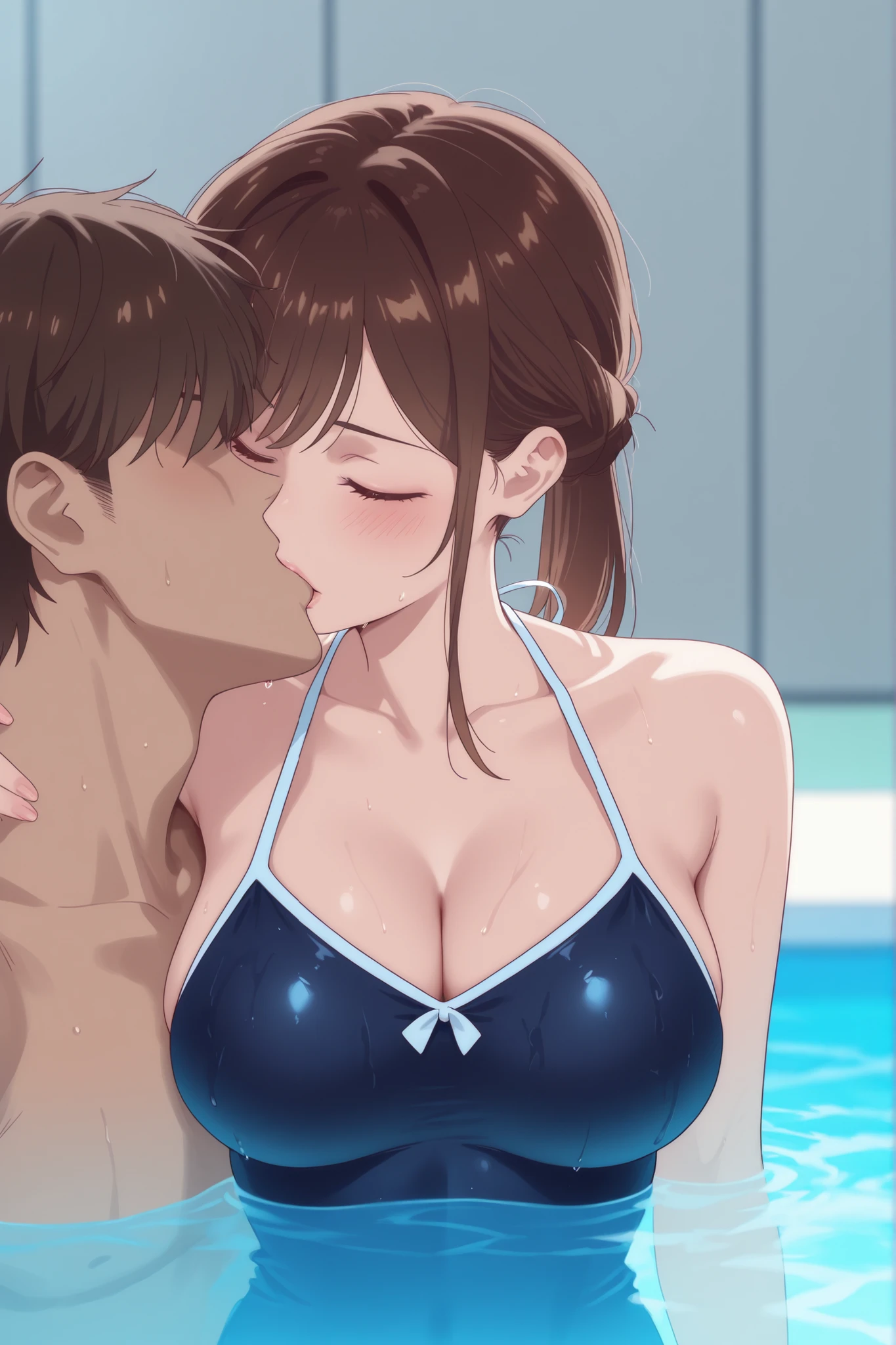 (Photorealisticistic beautiful female and a man behind her)、((Being touched by many men))、(Screaming with mouth wide open)、Highest qualityの顔、Blushing、Embarrassing、screaming in disgust、I feel the orgasm、(tall、Eight-headed body)、(Model Body Type)、Reluctant and reluctant、22 years old、Glare、Stunningly beautiful、、(beautiful nude body)、(Highest quality、8K、32k、masterpiece、Hmph:1.3)、Ultra-high resolution,(Photorealistic:1.4),RAW Photos, Detailed face, Nipples、 Natural Makeup,,Perfect breasts, Wet Hair、Sweating after bathing、Detailed Background, Written boundary depth, Beautiful shadow gradation、、Thin limbs、Thin thighs、((whole body))、濃いpubic hair、Sweaty body、((Indoor swimming pool))、prohibit、Nipples is visible、(Rope Bondage)、((Handcuffed))、Spread your legs、(Torn clothes on the floor)、((A man rubs my breasts from behind))、((Grab the breasts from behind))、((Squirting from))、Spread your legs、((Thin pubic hair))、全naked、naked))、((Ample breasts))、Small areola、nude、(Yoshizuki Iori)、