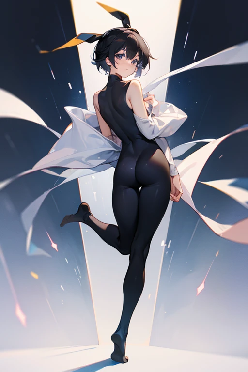 elementary school , wide hips short black hair,