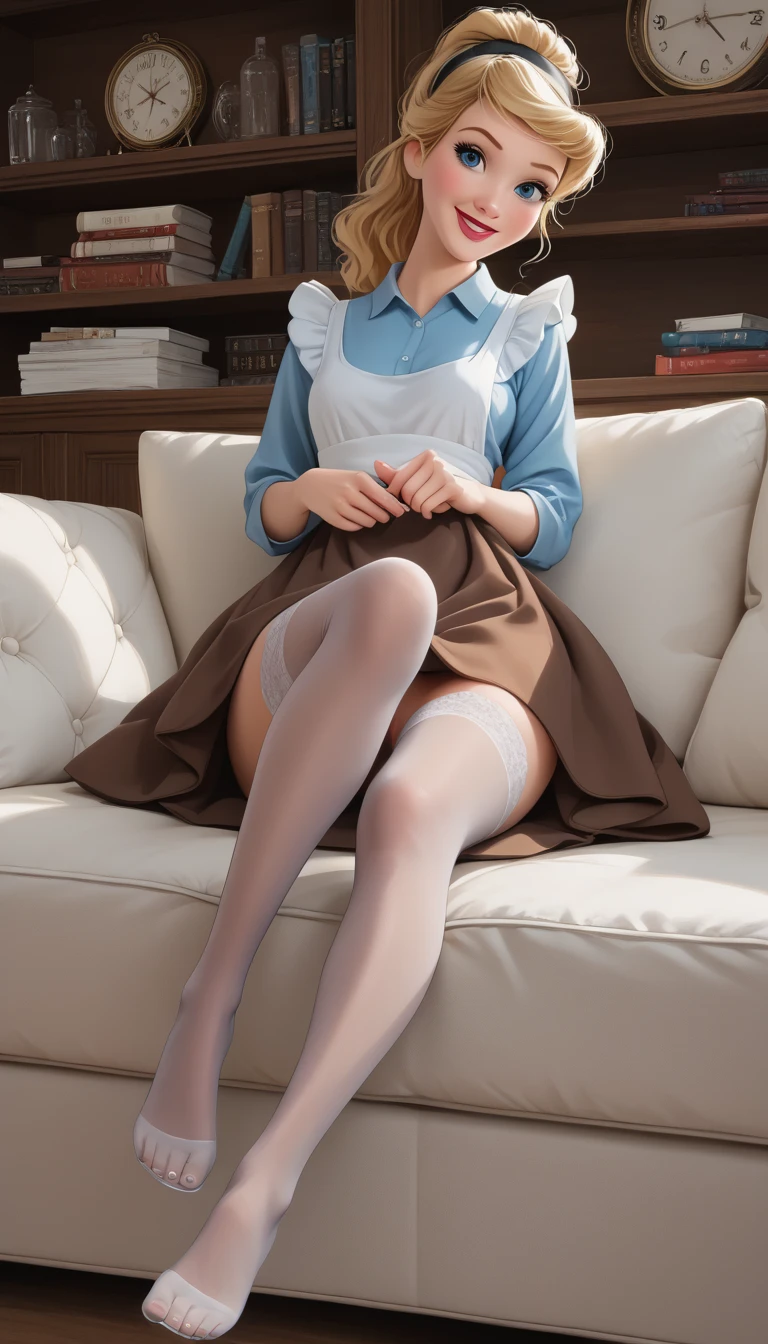 ((White short sleeve luxury blouse、Black high-end tight mini skirt:1.2、Luxury Stockings:1.2、Luxury High Heels:1.3))、1 20-year-old woman、Bob Hair、Medium breast、smile、masterpiece:1.3、Raw photo quality、Highest quality、Detailed Images、Detailed Background、(Show off your high heels by lining up the toes:1.3)、(Cleavage)、in the train、Sitting in a seat、((Looking from below:1.2))、((Bag from shoulder、Paisura:1.3))、