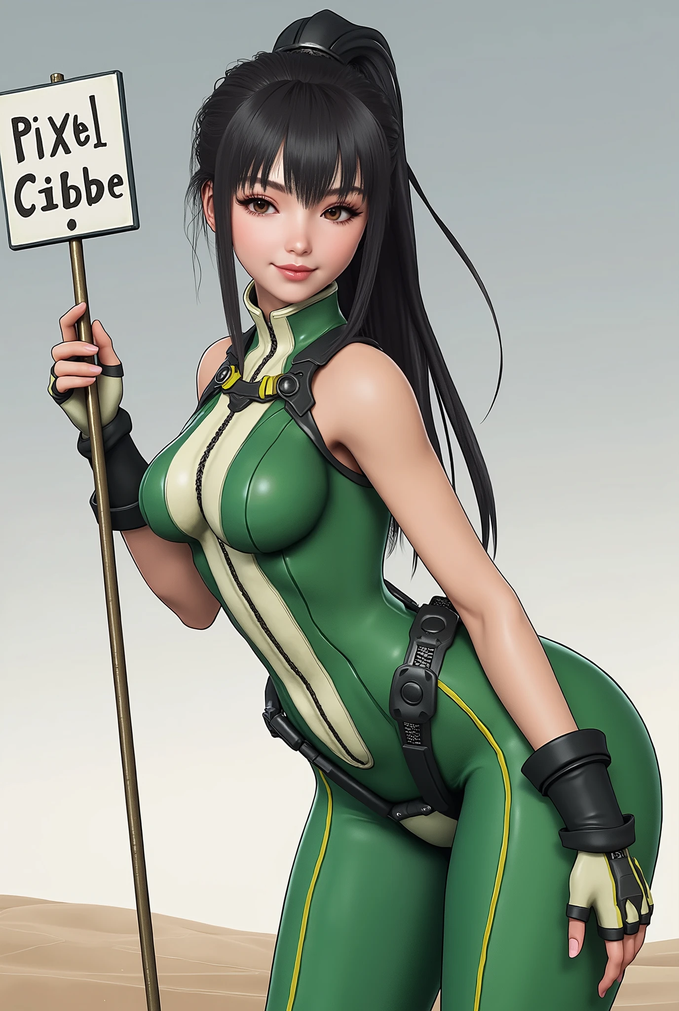 (best qualityer))), (((manga strokes))), (((Headphones))), (((Green devices))), Bunny ears and Googles on the forehead, (((tiny thong shorts))), uma Kizi jovem muito bem vestida com roupas modernas de inverno, short top, short jacket with dark fur collar, beautiful and expressive face, slightly-smile, big eyes with long black eyelashes, heavy make-up, chains and zippers spread across clothes, contrasting colours, pose de atitude, hair with a modern and futuristic cut, urban game poster art, dramatic camera angles, graffiti art elements, ((bird’s eye view))), (((best qualityer: 1.4))), (Unbeatable masterpiece), (hiper HD),(CG 8k hyper-realistic), Kizi, (((standing alone))), pirralha violent, (((14歳))), sexly, pose de atitude, work of art, post-apocalypse, (((manga style))), bounty hunter, violent, Manic, the way you want, slenderbody, thin but strong, perfectbody, roupa moderna, advanced technology, neon, sleeves with vertical striped pattern
