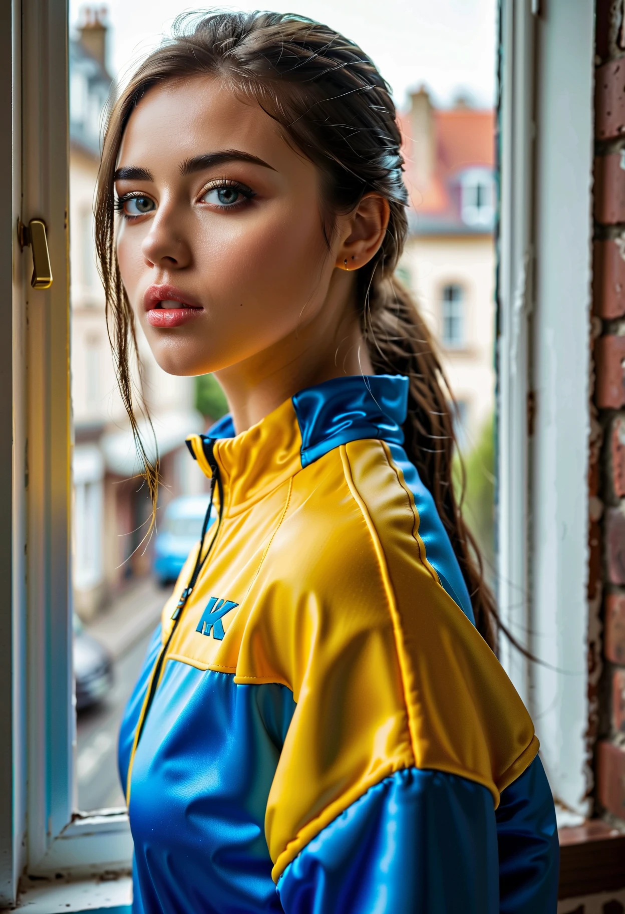 1girl, (by Robert Delaunay:0.7) , colorful Advertising Portrait of a lush forest and Space-time curvature in background, Techwear, surreal, stylized, ([Ragdoll Cat:Jodie Comer:1]:1.3) , it is very [Supple:Blue:4] and Beautiful, Worn-Out Prague in background, Spring, Bokeh, Simple illustration, Shameless, Light and shadow plays, Fish-eye Lens, Technicolor, halation, sloppy strokes, artstation, unreal engine, woman