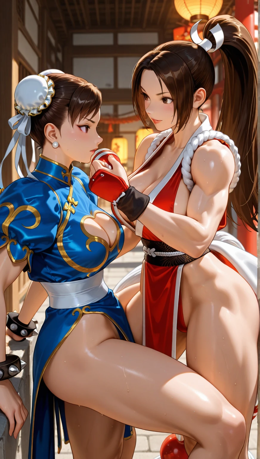 anime character with a cat tail and a cat tail, sfw version, mai shiranui, character from king of fighters, mika kurai demon, cushart krenz key art feminine, juri han from street fighter, fighting game character, oppai, r/art, r / art, r /art, official art, makoto