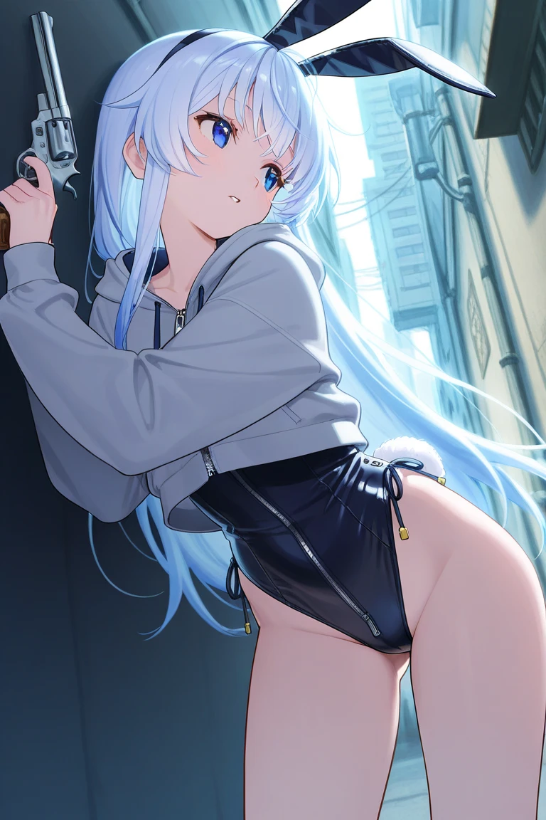 masterpiece, best quality,anime style, 1 girl,(((slender body))), (((small breast))),(((Jacket, Open your clothes, Open jacket, Blue jacket, ground vehicle, Sports Bra, bicycle,buruma))),(((((a penis ape grabbing the girl))))), ((((restrained, arms behind back)))),((((cum)))), (beautiful face), (((long hair))), (((straight hair))), ((((silver hair)))),detailed beautiful skin, (perfect hands, perfect anatomy)
