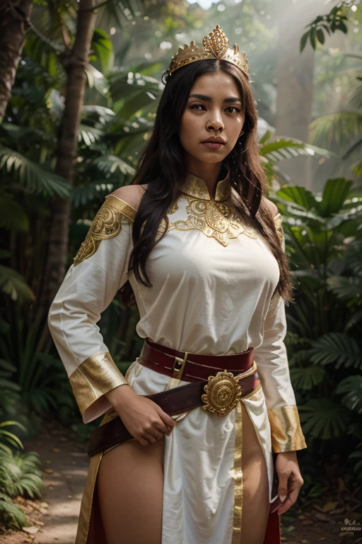  Rani Khanzada, a daughter of Emperor Akbar, was renowned for her courage and military prowess, leading troops into battle and even wielding a sword against rebellious forces,8k,hyper realistic