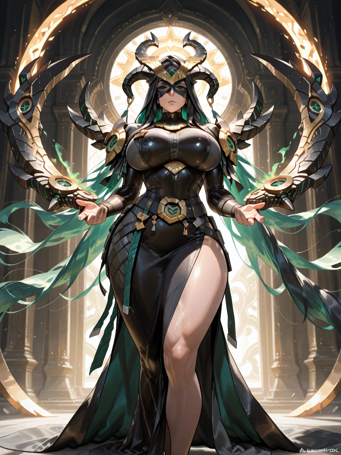 obra-prima, melhor qualidade, ultra alta res, bikini type armor, (fotorrealista: 1.4), alta resolução, foto crua, 1 menina, pele brilhante, (pele de detalhe: 1.2), best ilumination, brilho, armadura mecha, lighting dramatic, dinamic pose, (fundo do templo grego: 1.1), (noite: 1.2), (night sky), cosmos, milky ways, armadura dourada, (decote), Phoenix_Ikki bikini, (peito grande), (capacete: 1.2), pele bronzeada, cabelo preto, (prata peito guarda: 1.3), seios enormes, camisa azul, vulkan, lava, serious face, olhos detalhado, rosto detalhado, boca detalhado, nariz detalhado, full body standing photo
