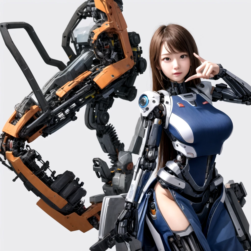 (((Masterpiece)))), (((highest quality)))), ((Ultra Definition)), (Very Fine Photoreality), ((Very Delicate and Beautiful)), (Delicate and Pretty Face), Cinematic Light, (((Machine Girl 1)), Solo, Full Body, Big, Cleavage Is Visible Skin, (Mechanical Joints: 1.4), (Mechanical Limbs)), (Blood vessels connected to tubes), (( Mechanical vertebrae attached to the back)), ((Mechanical cervical vertebrae) attached to the neck)), (((sitting)), Expressionless, (wires and cables attached to the head and body: 1.5), (Character Focus), Small LED lamp SF, detailed neon