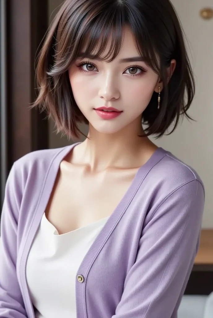 RAW photogr,18 year old sexy model, Cute young girl, messy hair,Smiled shyly, curlies, golden hair, Campus style, Pink off-shoulder one-shoulder shirt, White pleated skirt, Sit Pose, sit on stairs, posing elegantly, posed for photo, Random shooting angle, Surprising detail,The is very detailed, Smooth skin, a warm color palette, best qualtiy, The is very detailed, the detail
