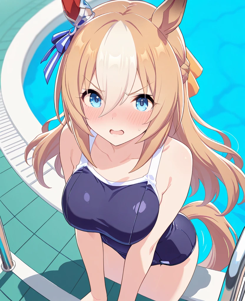 Best quality,one-girl,soaking wet,Drenched,funk,Embarrassing,A white bikini,spread their legs