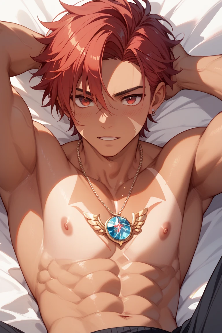 (masterpiece, best quality),Male children,nakeness,Short bright orange hair,ssmile,A young boy with,younge boy,'s face,adolable,infancy,Young age,Short round face,Flat chin,children's,infancy,(Kidface),Land of Crystals,ice field,Pink belly hair,Pink chest hair,Pink pubic hair,Young age,Flat chin,Fine face in detail,Clean skin,White men's briefs,musculous,Short bright orange hair,Bright Hair,White eyes,Keep your eyes wide open,nakeness,Very narrow low-rise white briefs,White briefs,Pectoralis abdominal muscles,Broad body,Strong and well-developed muscles,Butterflies with diamond-like wings shimmering with crystal-like brilliance,Bright and vivid colors,(depth of fields:1.2),Positive audience,looking at viewert,the night,Holy,Light-sensitive,byself,Sit on the crystal,spreads her legs apart,Close-up Shot Shot
