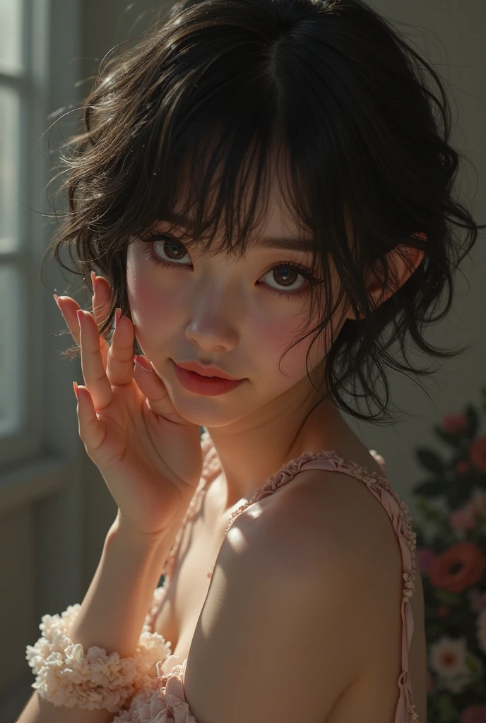((top quality, 8 K, masterpiece: 1.3)), 1 girl, Pretty japanese woman, which emphasizes slim abs: 1.3, (casual hairstyle, small breast: 1.2), uniform: 1.2, 1 boil, Pretty japanese woman, which emphasizes slim abs. No.: 1.4, (casual hairstyle, standard breast: 1.2), uniform: 1.2, beach, super detailed face, detailed eyes, double eyelid