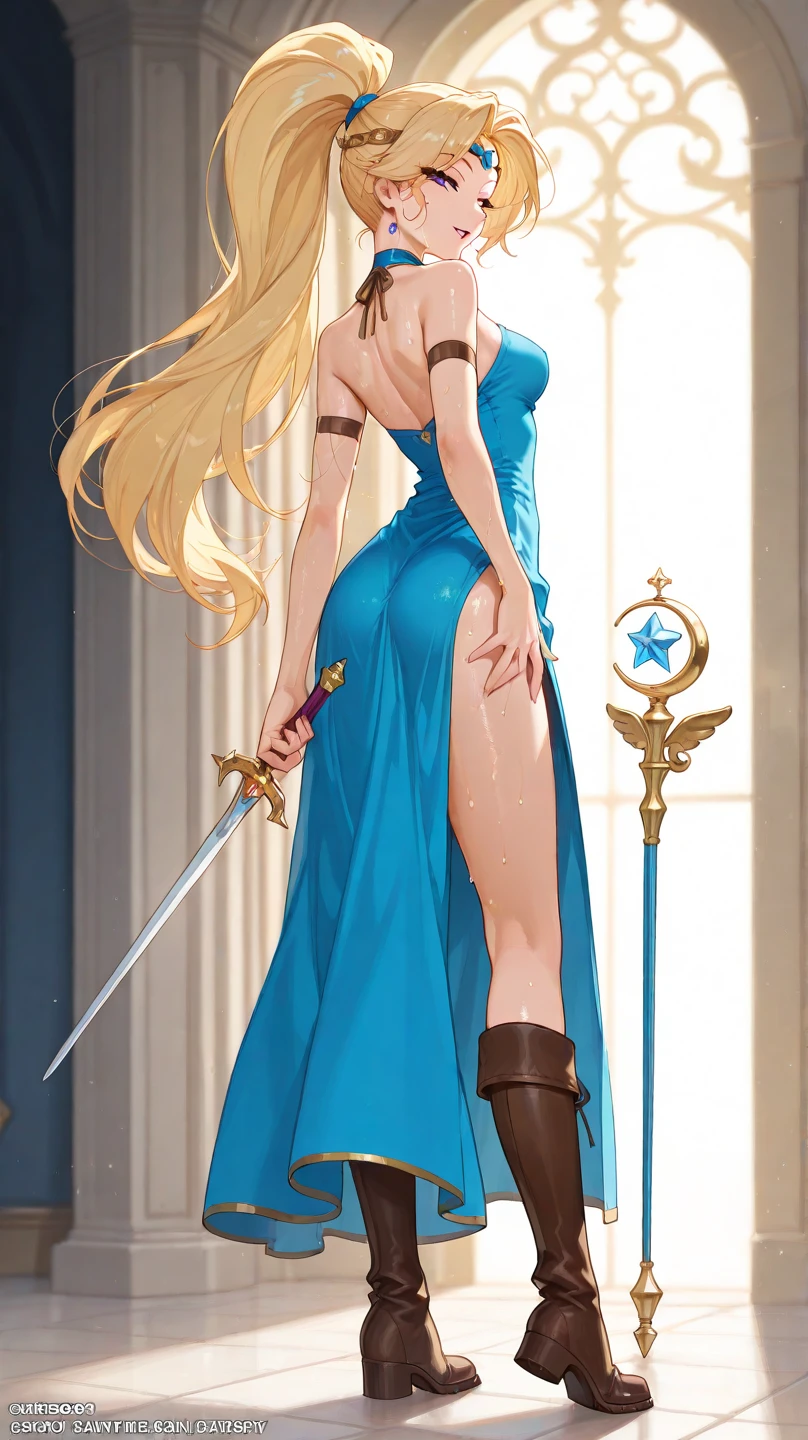 ((Medium Shot)),((West Shot)),((((Forward light)))(((front light))),((ass pov)),((((front lighting)))),(Photorealistic: 1.4), (masterpiece, Beautiful and slim naked: 1.2), Perfect proportions, Big Breasts, Narrow waist,,((Thin waist and slim thighs)),(((Blonde, blue-eyed nude European girls))),((Holding a long golden spear)),((Golden armor is worn on both thighs.)),((Smiling Girl)),((The big wings of the archangel)),((Equipped with a shield on the arm)),((Spread your big angel wings wide)), ((Saluting with a golden rifle)),((Front lighting)),((The body is naked)),((Equipped with a shield on the arm)), Ultra-realistic capture, Highly detailed, High resolution 16k close-up of human skin. Skin texture must be natural, ,((((Elegant nude elegant girl)))) ,((Slender naked)),((Two skinny naked girls of European descent)),(((A nude figure facing the viewer))),(((Small breasts and exposed genitals))),(Young girl exposes her genitals))),(((The thighs and head fit within the screen)),(((View from head to thigh))),((Beautiful and balanced body)),((Do not show anything below the thighs)),((bottomless)),((topless)),((The left and right arms and left and right thighs are equipped with golden armor.)),((ass pov)),(((from front))),(((cowboy shot))),(((standing pose))),photo realistic,master piece,((ultra detailed)),looking at viewer,smile,photorealistic,Shiny baby blonde silk hair,((She has a large hair ornament and golden armor on her belly.)),((Looking at the viewer from the front)), (((Young face and young body)),((Looking horizontally at the viewer)),(Exposing the viewer to full frontal nudity),((Face forward and look at the viewer at the same height)),((Show your naked body to the viewer with your hourglass figure)),(((Wearing a large golden hair ornament))),No underwear ,((((Naked elegant and graceful girl)))) ,((Naked from head to thighs))、((No underwear whatsoever))、((Head to knee nude shot)),((Beautiful hourglass figure)),((Wearing a cape)),((Beautiful style)),Beautiful and detailed character art, Very detailed, Girl in shiny armor, Beautiful white and shining skin, Unparalleled beauty, ((Shiny baby blonde silk hair)),Realistic, 3D Face,Shiny Hair, Glowing Skin,((Thin Hair,No makeup,Brilliant Light)),Fantasy,Beauty products,Very detailedな顔のテクスチャ女性,Soft natural light,Create a dreamy and magical atmosphere.