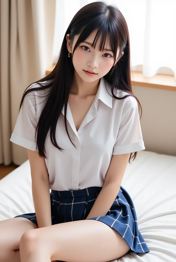 (((Spread your legs wide:1.35)))、(((mini skirt:1.35)))、、((Boyfriend and girlfriend having sex in missionary position:1.5))、((POV:1.5))、vagina、There is a lot of pubic hair on the female genitalia、((Boldly open your legs、Hold your thighs、Showing off your crotch))、 One Girl、1 boy、Drenched in sweat 、Lots of pubic hair、large pointy breasts、Browsing Caution、 (Humans are biologically correct、references) 、 lose extra limbsslim limbsextra numbersmutated hands and finger fusionfingersslim bad handslong necklong body anatomybad deformationbad deformation no extra breasts、Not Futanari、Not Moriman、((Highest quality, 8K, masterpiece: 1.3)), Sharp focus: 1.2, Beautiful woman with perfect figure: 1.4, Slim Abs: 1.2, (Layered Hairstyles,: 1.2)), (Wet White Button Long Shirt: 1.3), rain: 1.3, street: 1.2, Wet body: 1.1, Highly detailed face and skin texture, Fine grain, double eyelid, Big Breasts, smile,