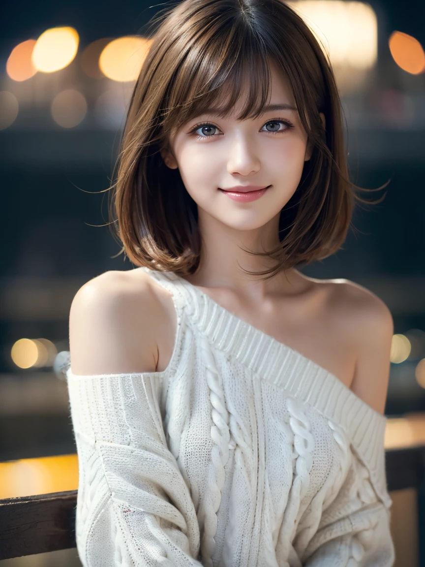 (8k, RAW Photos, Highest quality:1.2), (reality, reality的:1.4), (非常に詳細な8kwallpaper)、Sharp focus, Cinema Lighting, 細部までBeautiful Eyes, Asymmetrical bangs, Glowing Skin, Highly detailed skin ,High resolution, Attention to detail, Detailed hairstyle, Detailed beauty face, Hyper Real, Perfect limbs, Perfect Anatomy ,1 Japanese girl,Famous idols of Japan, Perfect female body,smile,short eyelashes,double eyelid,Look straight here,Summer Coordination、Stand up straight and face me, whole body ,winter,Warm clothes,look straight at me,Streets of Europe、Tabletop、wallpaper、reality的、Bright lighting、Professional Lighting、Face Light Smooth Lighting、Japanese women、Adult、Beautiful woman、action、gravure、Sexy、so beautiful、Beautiful Skin、Beautiful and detailed、Detailed face、slim、moderately、((short hair))、((Brunette Hair))、Brown eyes、Looking into the camera、Small Bust、Cleavage, Pretty face,, smile, Blurred Background, 超High resolution, Backlight, Top-down angle,whole body、Accurate 5 fingers, software , Bony body, Japanese women, One person, Perfect body, 超Detailed face, Detailed lips, Beautiful Eyes, double eyelid, Light brown hair, Asymmetrical hair, Asymmetrical bangs, Messy Hair,
