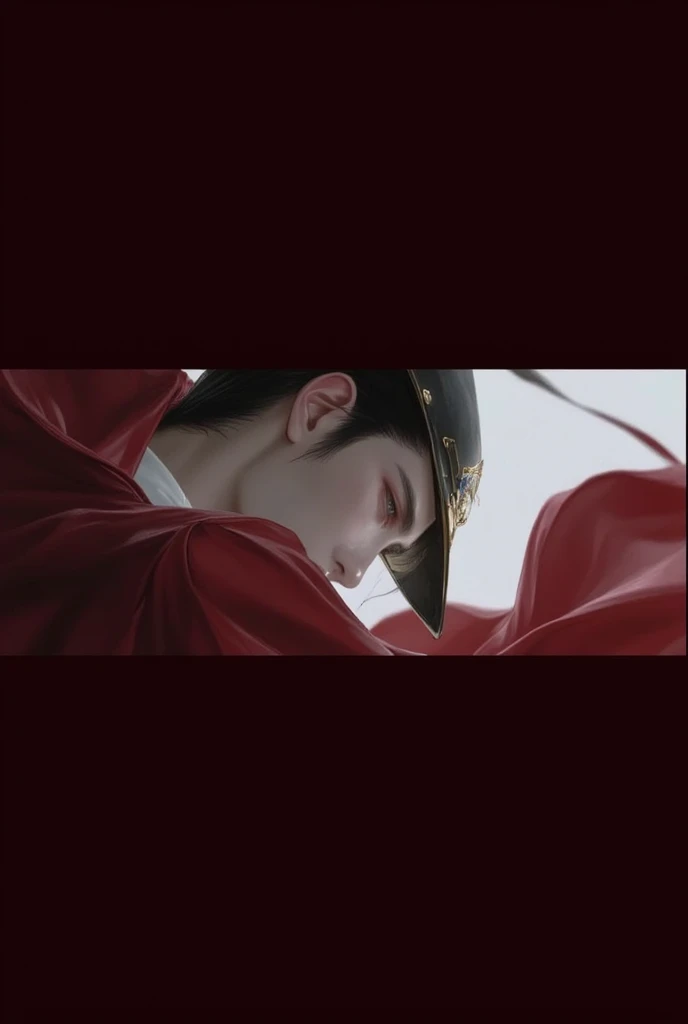 (Male: 1.1), [Monochrome: Pastel Color: 0.6] Theme, (Masterpiece), (Best Quality), (Detail), Light Layer, Glossy Skin, (Complicated Details: 1.1), Black Hair, Long hair, black eyes, fairy hero, sad, tilt head sideways, close eyes