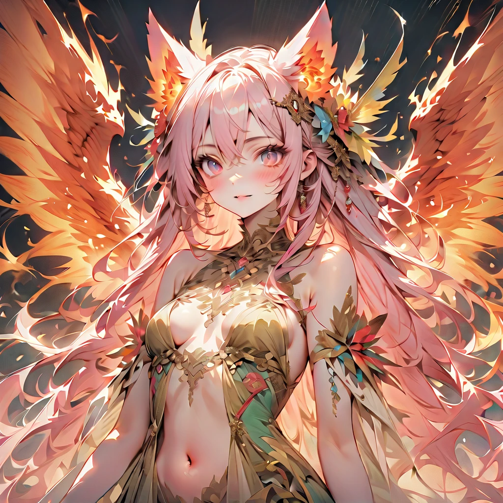 (best quality,4k,8k,highres,masterpiece:1.2, portrait), ultra-detailed, realistic, naked sexy dragon woman with red and white glittering scales, long fiery red hair with white highlights, very playful but mischievous smile, huge tits, gigantic breasts, naked, nude, detailed crotch, detailed vulva, sexy pose, spread legs, playful, bi-coloured eyes, heterochromia, lustful
