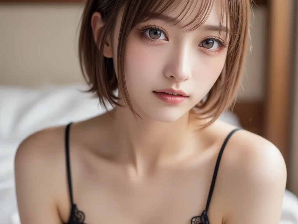 (masterpiece, nsfw, best quality, 8K, close up to small breasts focus, sleep molestation:1.4), (8yo kawaii petit little loli:1.3) (relaxing on the couch, spreading legs and lifting knees up:1.3), (completely nude, topless, showing tiny breasts, erect nipples, no bra, bottomless, showing bare crotch:1.3), white glowing skin, (tempting, perfect pupils of light eyes makeup with eyelashes, embarrassed with blush:1.2), (cute childish body, dark brown medium hair:1.3), squirting love juice from pussy, cozy room interior, room lighting, centered composition