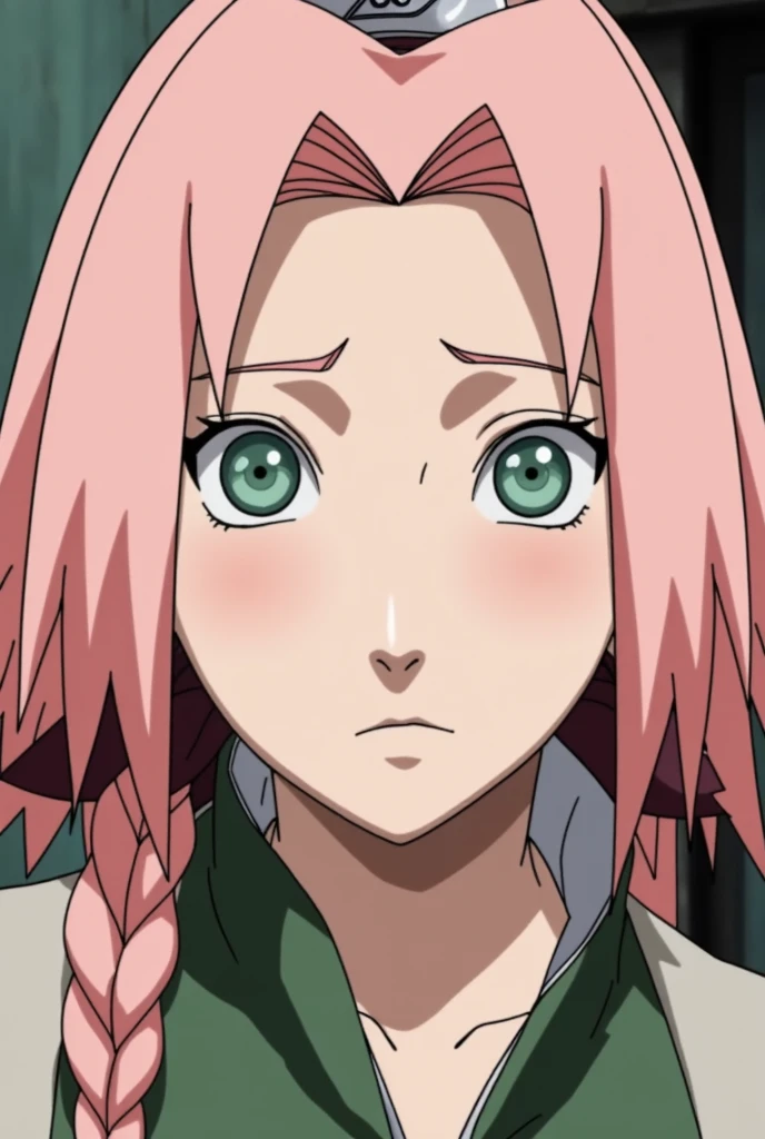 masterpiece, High resolution, Best Quality, Very detailed. face covered in cum. down on my knees. pink hair, green eyes.