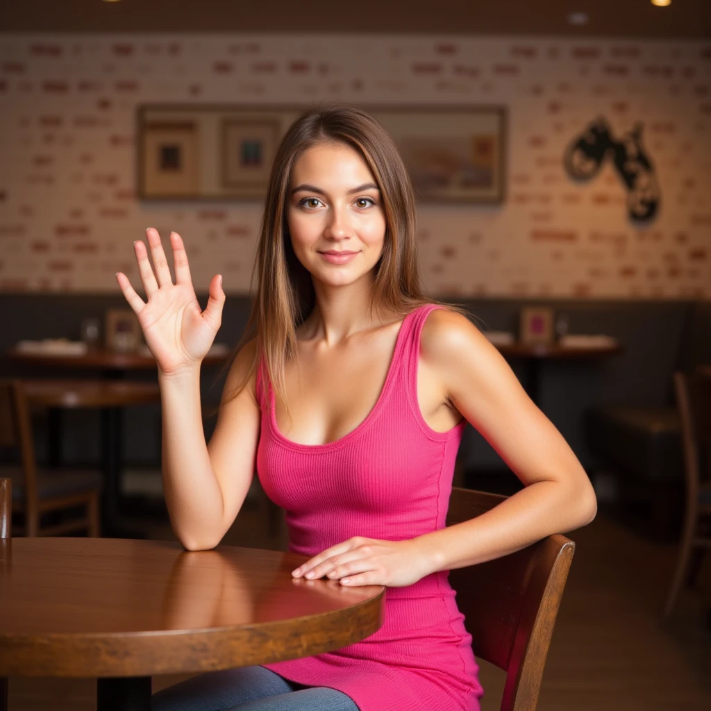 1girl, photorealistic, (((ugly face:1.5))), (((photorealistic))), (((raw photo in sequence))), (((natural lights))), (((detailed no blur background))), (((26 to 35 years old))), (((upper body selfie, happy))), (((detailed face))), photo_(medium), realistic, (((Caucasian woman))), (((long white blonde hair))), (((Caucasian nose))), (((Caucasian green eyes))), (((Caucasian face))), (((Caucasian lips))), (((sexy body))), (((ultra-wide shot))), different pose, posing, (((different pose))), ((( restaurant))), candid shot, (((bodycon dress inside a restaurant)))