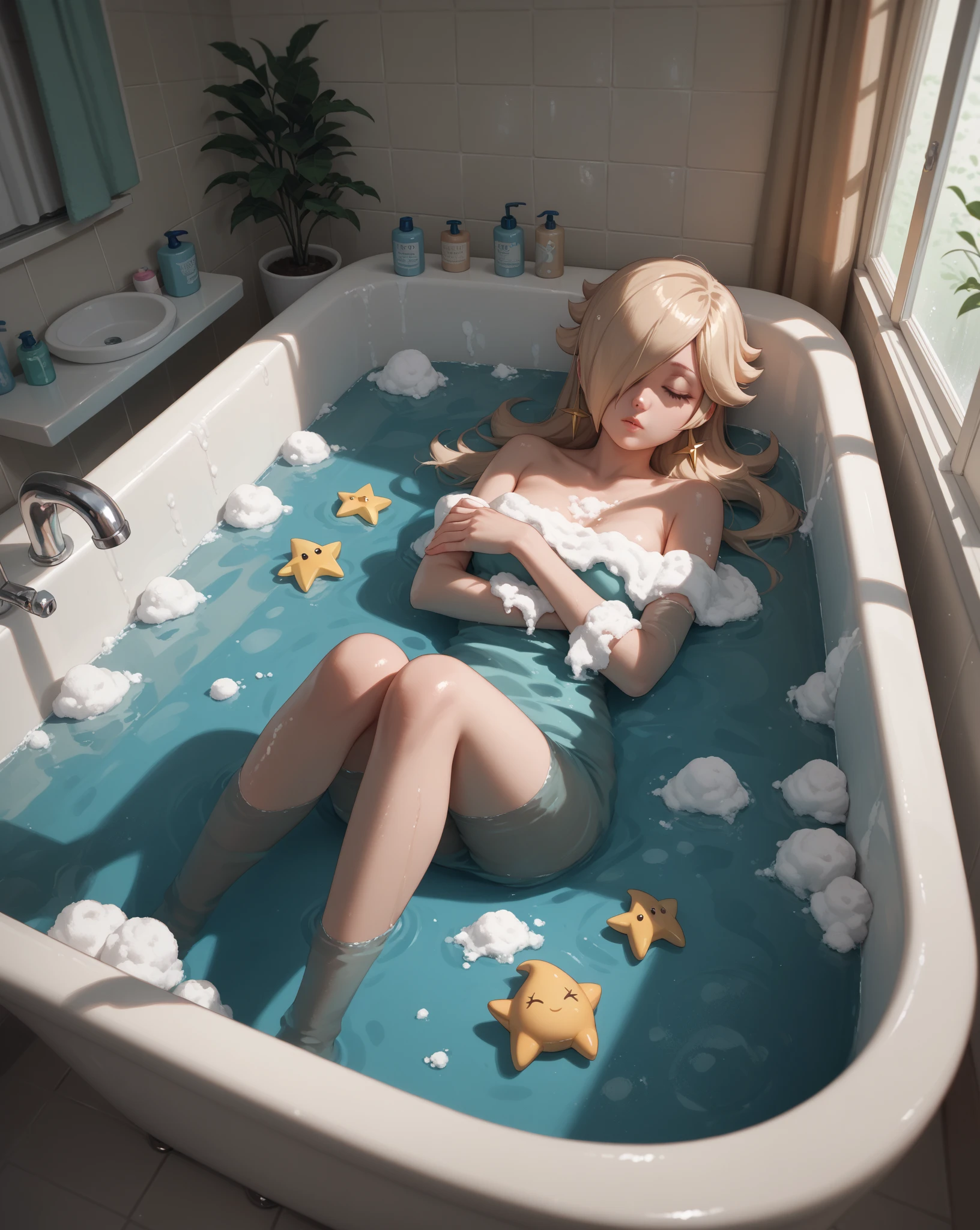 One Piece Nami takes a bath