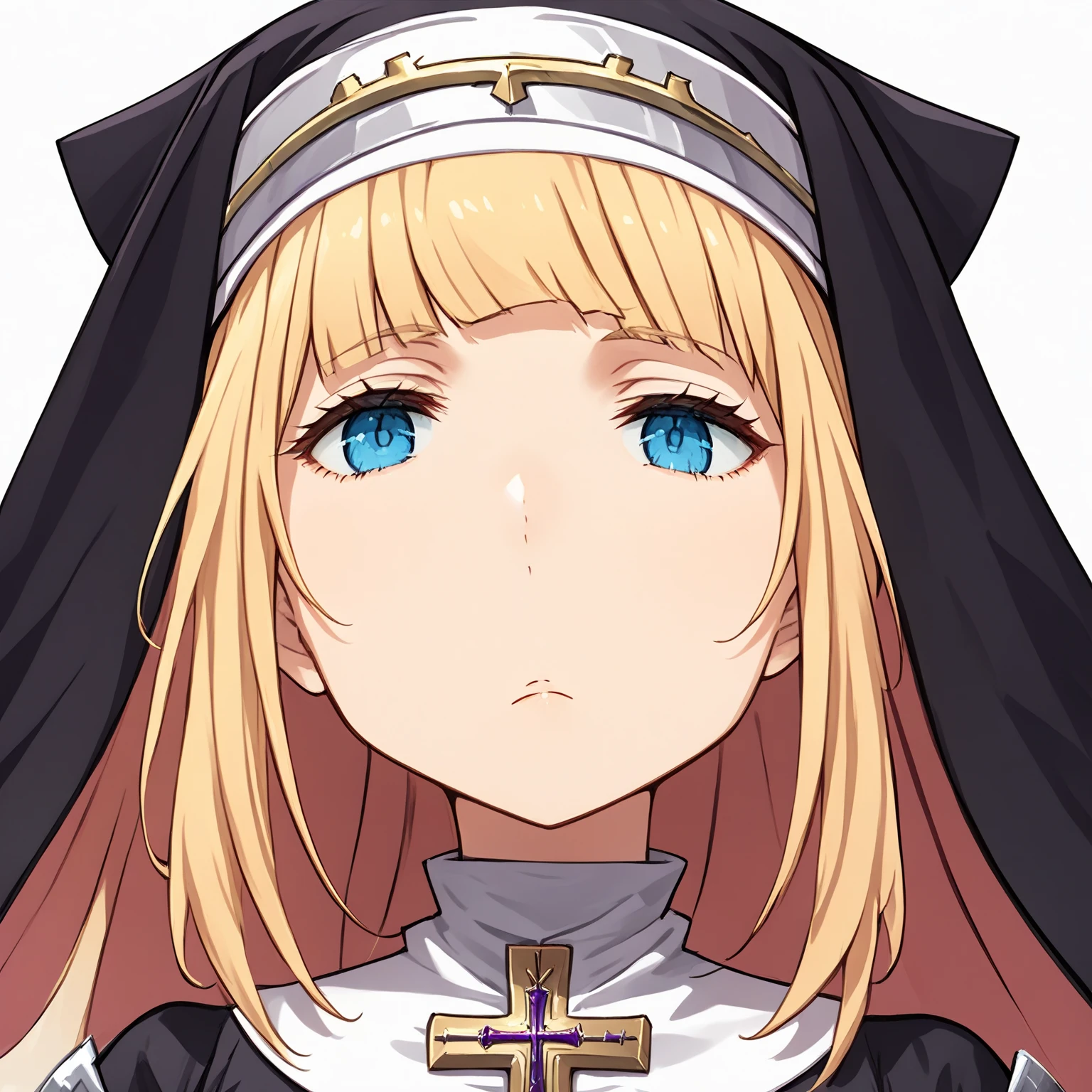 masterpiece, best quality,
<lora:exorcistcharlotte:0.85>
exorcistcharlotte, solo, looking at viewer, blush, simple background, sweat, one eye closed, teeth, black background, clenched teeth, portrait, wince,cross,