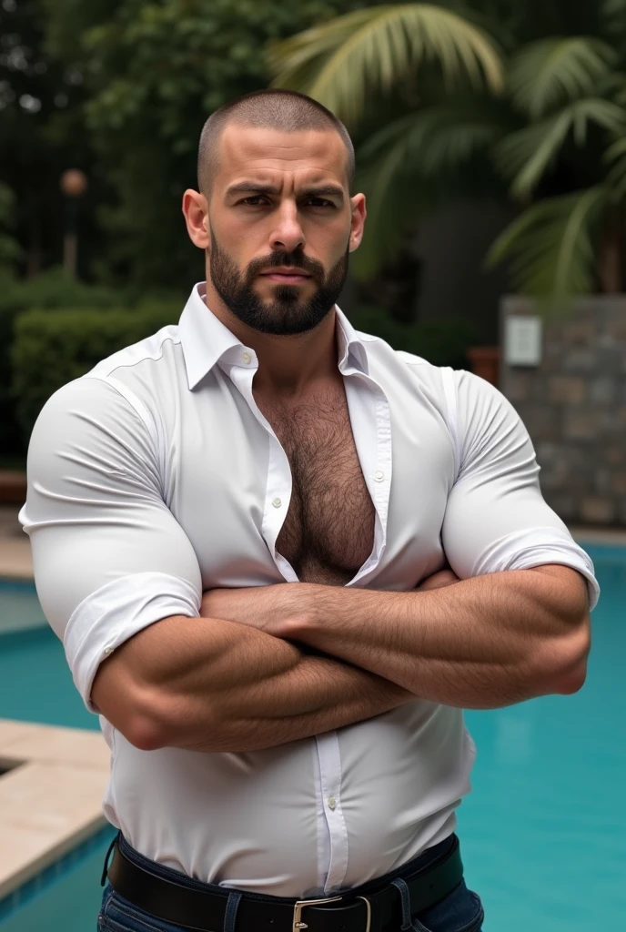 photorealistic, masterpiece, best quality, raw photo, 1boy, handsome male, 70yo, (((he's old, but he still retain his muscular body))), buff, short_hair, grey_hair. Wearing a bodyfit (((all-white three-piece suit))), white-colored collared buttoned shirt, and a white-colored cape with gold-colored epaulets, the cape are swaying with the wind. Standing at the deck of the battle cruise. (((Strong))),
(((muscular_body))), toned_male, tall, looking at viewer, dynamic lighting, heroic pose, arms_crossed, strong gaze. Absurdres, photorealistic.,Sexy Muscular
,Germany Male(Chest hair:1.5) ! High detail 8K)! ((Realis (Chest hair: 1.5) ! High detail 8K)! White shirt((Realistically)), ! 186 cm!Skinny!
70 kilograms! Popular clips! ( High-detail 8k ((realistically)), big hairy black areola! Dark skin, best quality, bright lighting, focus, theater! 35 years old, hairy breasts, thick hair Adam Dario Kier screenshot, Reddit, photo realism, ! Short hair! Gray hair!
Mature man, shirt, suspender, roll up sleeves, open shirt, sit on a pile of American bills! short hair, fetish fashion clothing!sexy nun! male focus, outdoors, short hair, shirt, belly_button, closed mouth,, male focus, belt, pants, stomach, clothes lift, uniform, muscular, facial hair, shirt lift,, abs, pectorals, muscular male, bara, beard, large pectorals, cuffs, mature male, mustache, manly, bare pectorals, handcuffs, , harness, chest hair, police uniform, navel hair, chest harness, arm hair, Chest hair:1.5), up, ,more detail, White hair, thick moustache, thick chest hair,Real photos!
,Germany Male