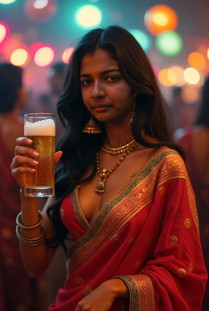 A party in Goa India with alcohol 