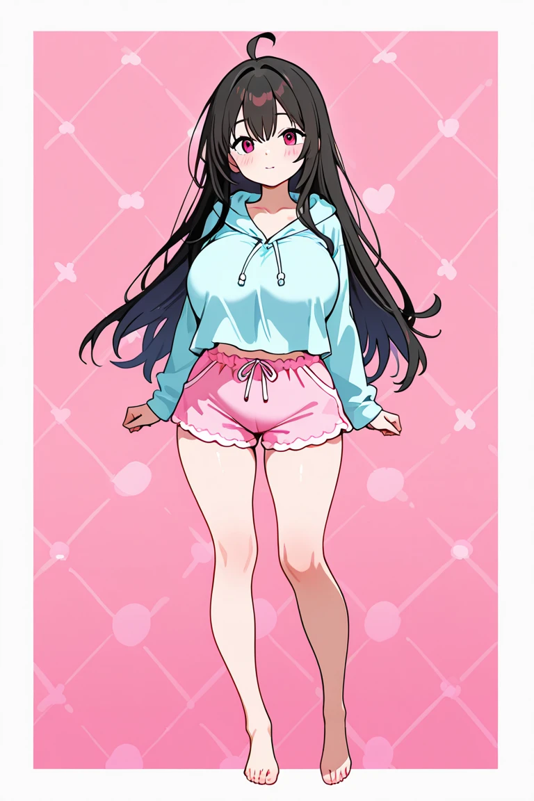 A Beautiful Cute Girl, Walking in the City Park. She has (Lush, Long Dark-Brown Hair), (Pink Eyes), (Extremely Enormous Breasts), (Very Wide Hips: 1.4), and a very Athletic and Muscular but still very Curvy Figure. She is wearing a ((Grey Gym-shirt, with Black accents)), ((Black Gym-shorts, with Pink Accents)), and (Pink Running shoes). ((Best Quality)), ((Best Detail)), (((1girl))), ((Perfect Anatomy)), ((Accurately Textured)),