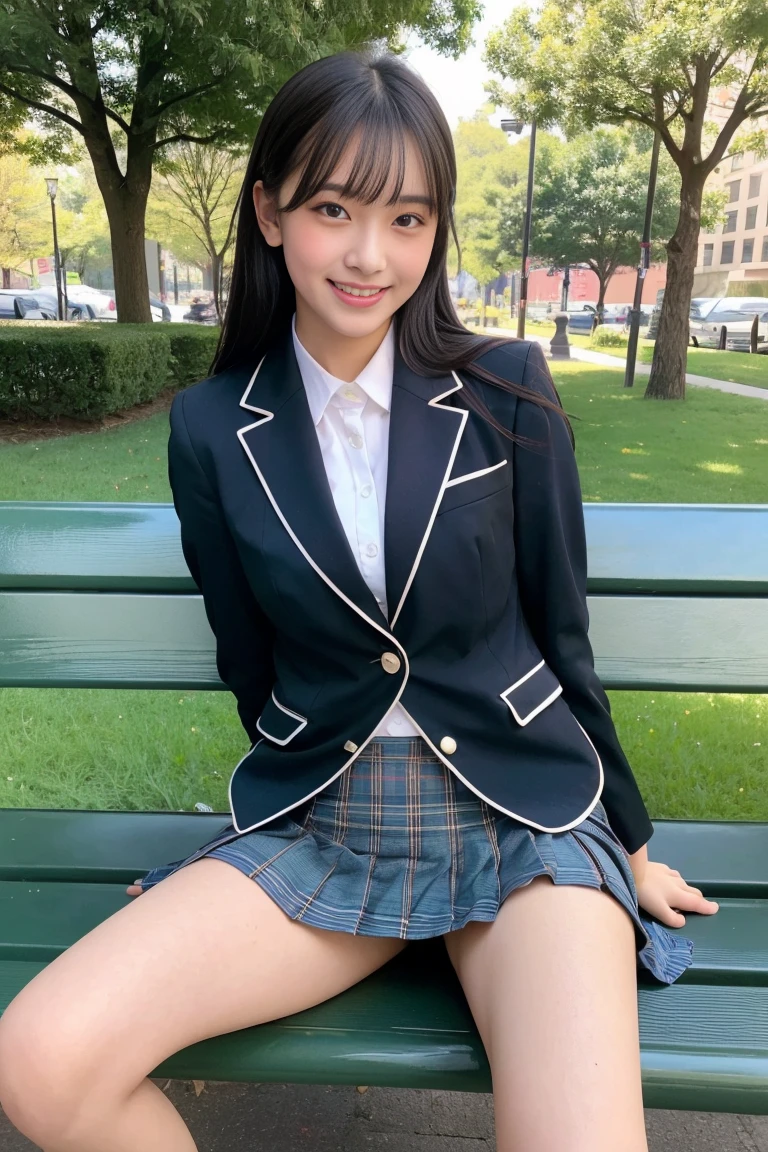(Attention to detail:1.5,8k,masterpiece)、sleeve,Long sleeve,Jacket 1.5,cardigan,V-neck sweater,Varsity ,Sailor suit 1.5,Knee socks 1.5,Loafers 1.5,Panty shot 1.5,Sit with your knees raised ,Spread your legs,On all fours:1.5,((Skirt flip:1.3))
、Schoolyard、classroom、(Please take a seat.:1.3)、Carry a backpack、I have a bag、(((１By people)))、(((From the front 1.3、Low Angle:1.3、View from the floor:1.9、Directly opposed:1.3、Looking at the camera)))、((Beautiful school girl、17 years old、Super beautiful girl:1.3、A neat and beautiful girl:1.3、Class Committee,Glasses,Big eyes:1.3、double eyelid:1.3、Adorable smile))、((Black Hair、ponytail:1.3))、((school uniform:1.3、Green blazer:1.3、Y-shirt:1.3、School Symbolism:1.3、Symbolism:1.3、V-neck sweater、tie:1.3、ribbon、Brown pleated skirt:1.5、Brown Checkered Skirt:1.3、Green knee-length skirt:1.3、Brown High Socks:1.3)、(((Perfect Anatomy:1.5、Spread your legs:1.5、Open your knees slightly:1.3、Fine skin、Attractive thighs、Between the legs:1.3)))、((Sexy panties in full view:1.05))、((Spread your legs wide:1.45))