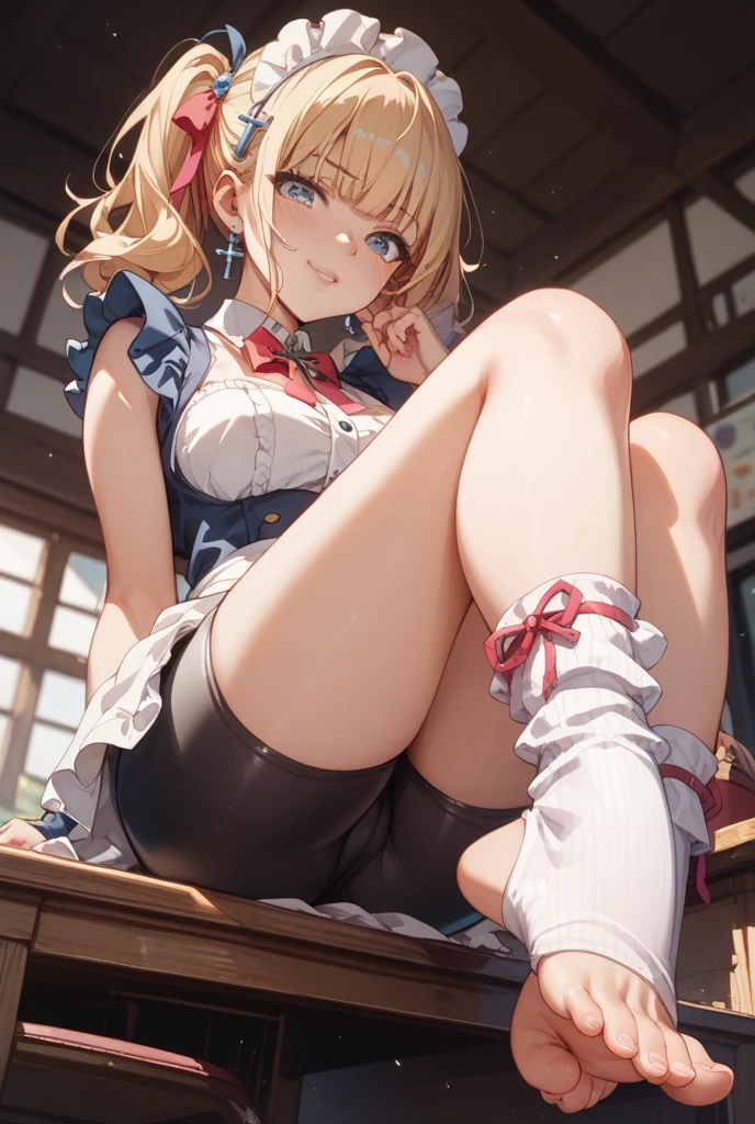 ((masterpiece)), ((highest quality)), (Super detailed), ((very detailed)), 4K, (8K), highest quality, (beautiful), Super precise illustration, realistic,girl、armpit,2 girls,Licking each other's armpits, an extremely cute and beautiful young girl,The skirt is too short and the genitals are visible、Big breasts without clothes,from below,sheet,spread your legs,Licking each other's armpits,Medium straight,Brown or blonde hair,brown eyes,classroom、white socks、Please point your feet towards the photographer..、The soles of the feet are stuffy、put your hands behind your head、I can see the side、sweaty、My armpits are steamy、Turn away from the photographer、Japanese middle school girl outh open、stick out tongue、saliva、big breasts、Armpit hair has grown、genital congestion、No pantieiddle School girls 、lick each other'armpit