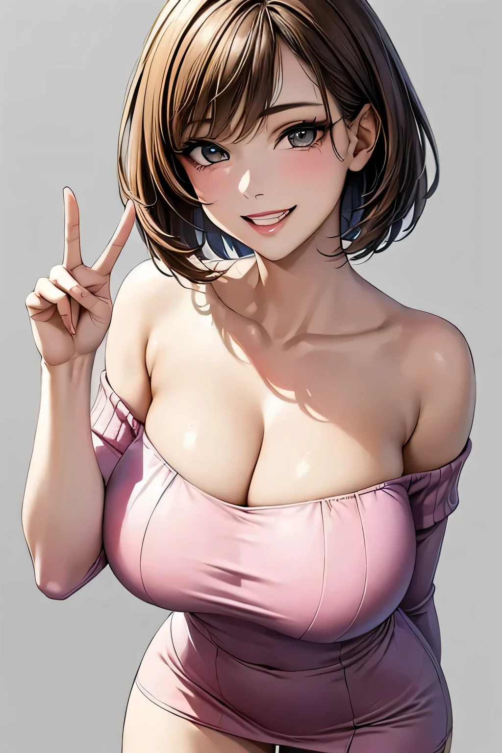 (masterpiece, best quality:1.2), solo, 1girl, takebadef, smile, looking at viewer, black shirt, white tank top, blouse, cleavage, collarbone, denim, denim shorts, jacket, long sleeves, ((open clothes)), open jacket, partially unzipped, blue jacket, shirt, short shorts, shorts, tank top, track jacket, unzipped, ((large breasts, big hips, tight clothes, cleavage, looking at the viewer)), (abs:0.8), BLUSHED, UNDERBOOB (realistic:1.2), (realism), (masterpiece:1.2), (best quality), (ultra detailed), (8k, 4k, intricate),(85mm),light particles, lighting, (highly detailed:1.2),(detailed face:1.2), (gradients), colorful,(detailed eyes:1.2),(detailed background),detailed landscape, (dynamic angle:1.2), (rule of third_composition:1.3), (Line of action:1.2)
