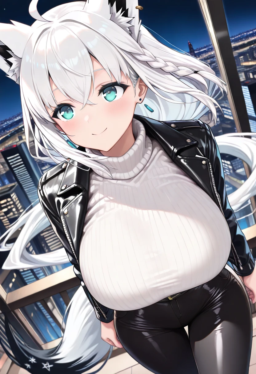Make a full body character with 2D graphics based on current anime 4k-8k The character is 22 years old. Mature body with big breasts and curves. Eyes red, white cat ears, long white hair down to the ankles. Cat&#39;s furry tail. The outfit is a mix of traditional Japanese kimono, Qipao chines stylized in a cyberpunk way. The colors of the clothes are predominantly white with details of blood red and gold.. With sock 3/4 black and white, sandalhas ninja estilo cyberpunk.