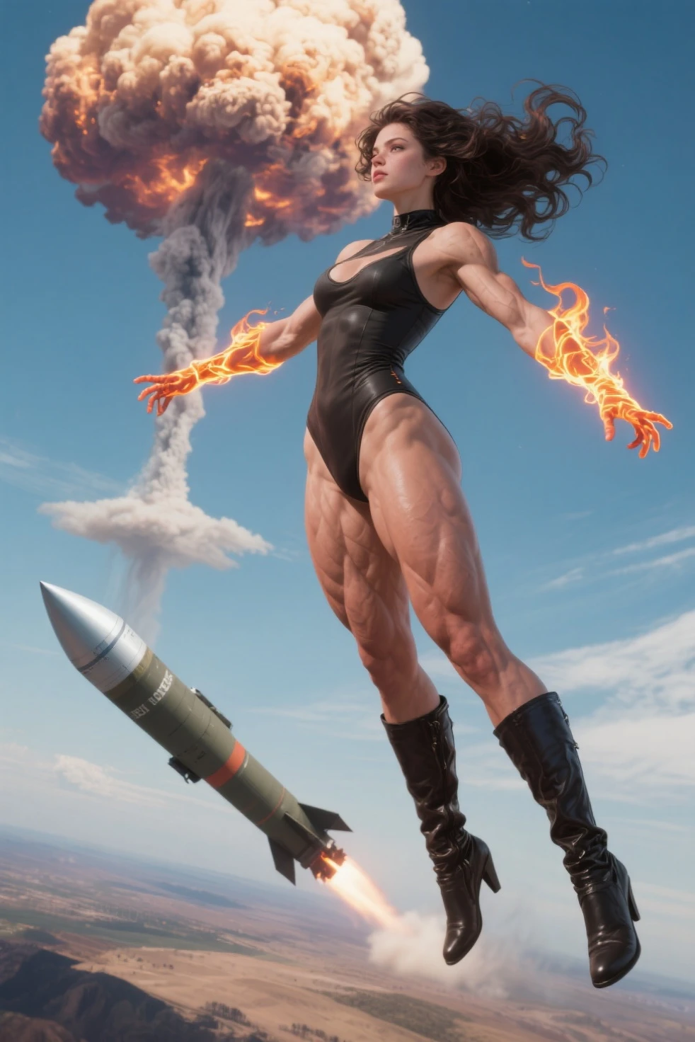 Missile exploding in pussy