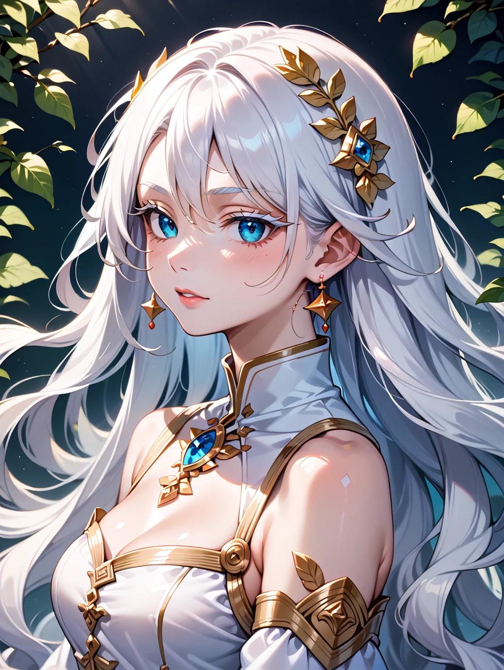 ((best quality)), ((highly detailed)), masterpiece, detailed face, beautiful face, (detailed eyes, deep eyes), (1girl), upper body, <lora:hairdetailer:1>, ((cherub holding a large golden goblet of wine, short)), angelic, large white wings, symmetrical wings, (halo), golden glow, calm smile, short hair, flowing (white robe), (cross), Ivory white hair, green eyes, (floating hair), (clouds), (at a pool), <lora:mixplin:1>, mixplin