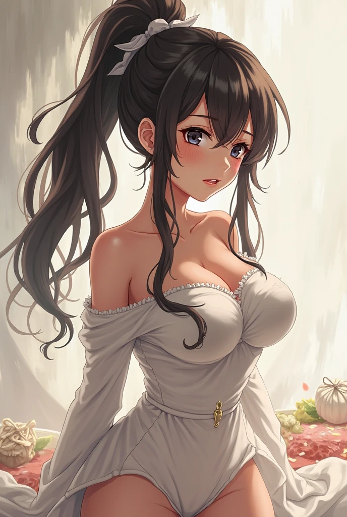 off shoulder Hikizuri，masterpiece, best quality, high resolution, 1 girl, Super high resolution, alone